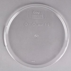 Tapa para Contenedor Redondo de 6 y 8 Qt. Policarbonato Transparente