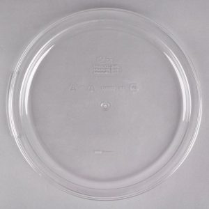 Tapa para Contenedor Redondo de 12, 18, y 22 Qt. Policarbonato Transparente