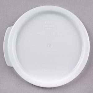 Tapa para Contenedor Redondo de 1 Qt.  Polipropileno Blanco Round