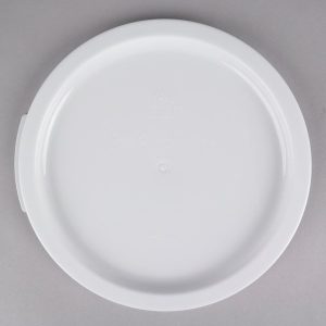 Tapa para Contenedor Redondo de 12, 18, y 22 Qt. Polipropileno Blanco