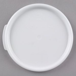 Tapa para Contenedor Redondo de 2 y 4 Qt.  Polipropileno Blanco