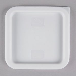 Tapa para Contenedor Cuadrado de 2 y 4 Qt.  Polipropileno Blanco