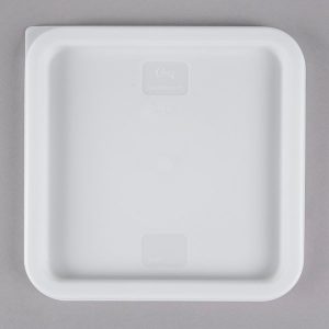 Tapa para Contenedor Cuadrado de 6 y 8 Qt. Polipropileno Blanco