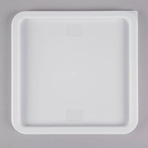 Tapa para Contenedor Cuadrado de 12, 18, y 22 Qt. Polipropileno Blanco