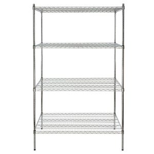 Estante de 30" x 48" Cromado con Postes de 74"