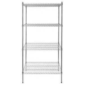 Estante de 30" x 36" Cromado con Postes de 74"