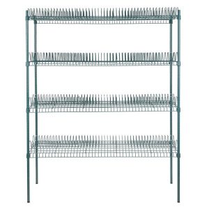 Estante de 24 x 60 Verde Epoxico Rack de Secado con Postes de 74