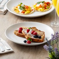 PLATO MATE BLANCO REDONDO DE 27.9 CMS (CAJA CON 12 PIEZAS)