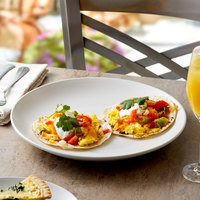 PLATO MATE BLANCO REDONDO DE 31.1 CMS (CAJA CON 12 PIEZAS)