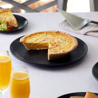 PLATO MATE NEGRO REDONDO DE 22.9 CMS (CAJA CON 24 PIEZAS)