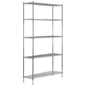 Estante de 18 x 54 Cromado con Postes de 96