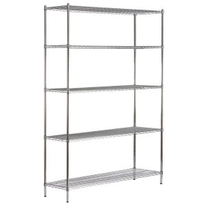 Estante de 18 x 72 Cromado con Postes de 96