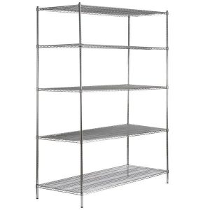 Estante de 30" x 72" Cromado con Postes de 96"