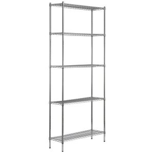 Estante de 14 x 42 Cromado con Postes de 96