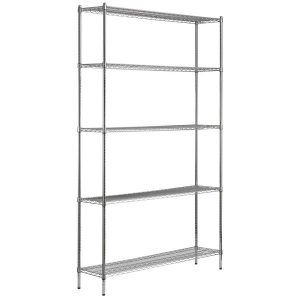 Estante de 14 x 60 Cromado con Postes de 96