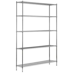 Estante de 14 x 72 Cromado con Postes de 96