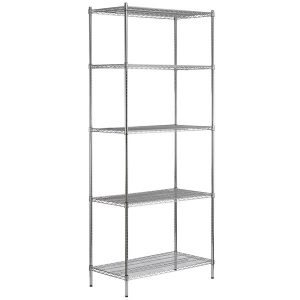 Estante de 21 x 42 Cromado con Postes de 96