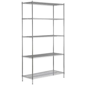 Estante de 21 x 54 Cromado con Postes de 96