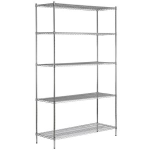 Estante de 21 x 60 Cromado con Postes de 96