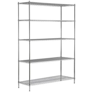 Estante de 21" x 72" Cromado con Postes de 96"