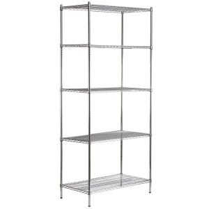 Estante de 24" x 42" Cromado con Postes de 96"