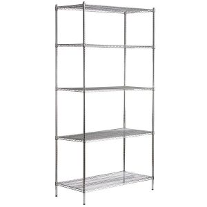 Estante de 24" x 48" Cromado con Postes de 96"