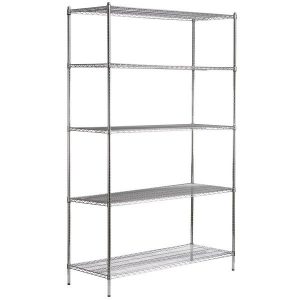 Estante de 24" x 60" Cromado con Postes de 96"