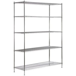 Estante de 24" x 72" Cromado con Postes de 96"