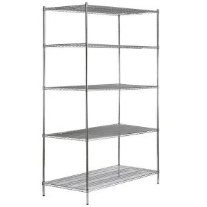 Estante de 30" x 60" Cromado con Postes de 96"