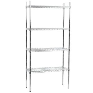 Estante de 14 x 36 Cromado con Postes de 74