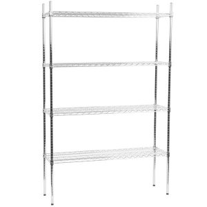 Estante de 14 x 48 Cromado con Postes de 74