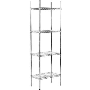 Estante de 14" x 24" Cromado con Postes de 74"