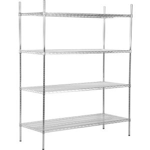 Estante de 24" x 60" Cromado con Postes de 74"