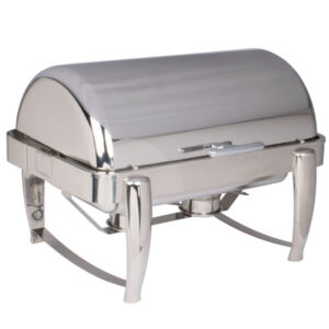 CHAFER ENTERO 8.5 QT (8 LTS) D-LUX MODELO T3600 TERMINADO ESPEJO TAPA RETRACTIL MEDIDAS: 25 X 21 X 18 PG VOLLRATH