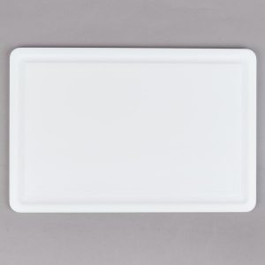 Tabla de Corte de CB121812GVWH 12" x 18" x 1/2" Blanca Grooved