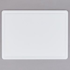 Tabla de Corte de CB152012GVWH 15" x 20" x 1/2" Blanca Grooved