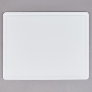 Tabla de Corte de CB182412GVWH 18" x 24" x 1/2" Blanca Grooved