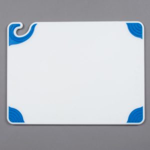 Tabla de Corte de CBGW152012BL Saf-T-Grip 20" x 15" x 1/2" Blanca with Azul Grips