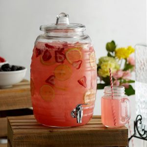 Dispensador de 2.5 Galones Barrel Vidrio