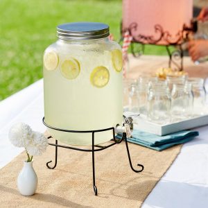 Dispensador de 2 Galones Mason Jar Vidrio