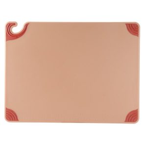 Tabla de Corte de CBG182412BR Saf-T-Grip 24" x 18" x 1/2" Cafe con gancho