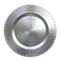 Plato Base Color Plateado de 33cms Modelo A467SV Plastico