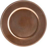 Plato Base Color Cobre de 33cms Modelo TRC6655 PLASTICO