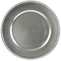 Plato Base Color Plateado de 33cms Modelo LAS24D