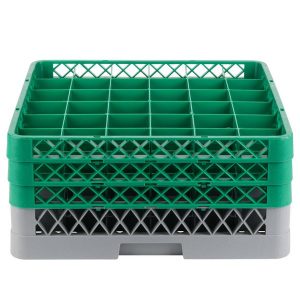 Rack de 36-Compartimentos con 3 Extensiones Verdes  (Medida del Compartimento: DIAMETRO MAXIMO 3 PG  ALTURA MAXIMA 7 5/8 PG)