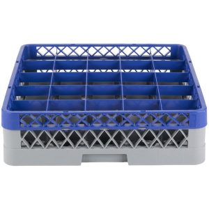 Rack de 25-Compartimentos con 1 Extension Azul  (Medida del Compartimento: DIAMETRO MAXIMO 3 5/8 PG  ALTURA MAXIMA 4 3/8 PG)
