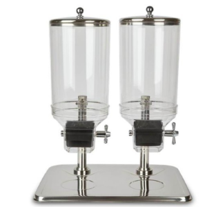 DISPENSADOR DE CEREAL DOBLE 7.5L CADA RECIPIENTE