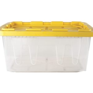 CAJA MIL USOS CON TAPA POLIPROPILENO 100 LTS TRANSPARENTE
