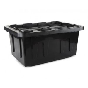 CAJA MIL USOS CON TAPA POLIPROPILENO 60 LT NEGRA DS7060N