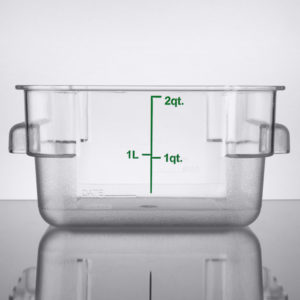 CONTENEDOR CUADRADO DE POLICARBONATO 2L (TAPA MCTRC1)